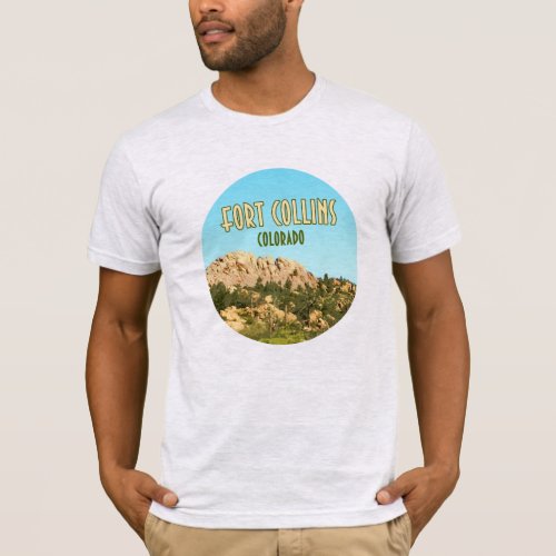 Fort Collins Colorado Horsetooth Rock T_Shirt