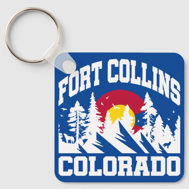 Fort Collins,Colorado Keychain (Front)
