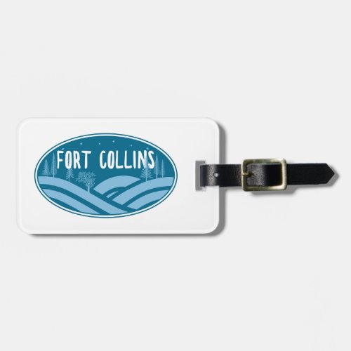 Fort Collins Colorado Outdoors Luggage Tag