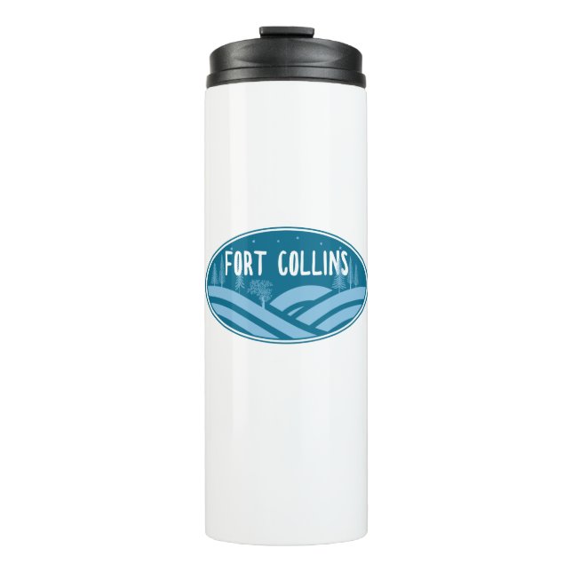 Fort Collins Colorado Outdoors Thermal Tumbler (Front)