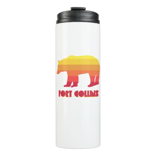 Fort Collins Colorado Rainbow Bear Thermal Tumbler