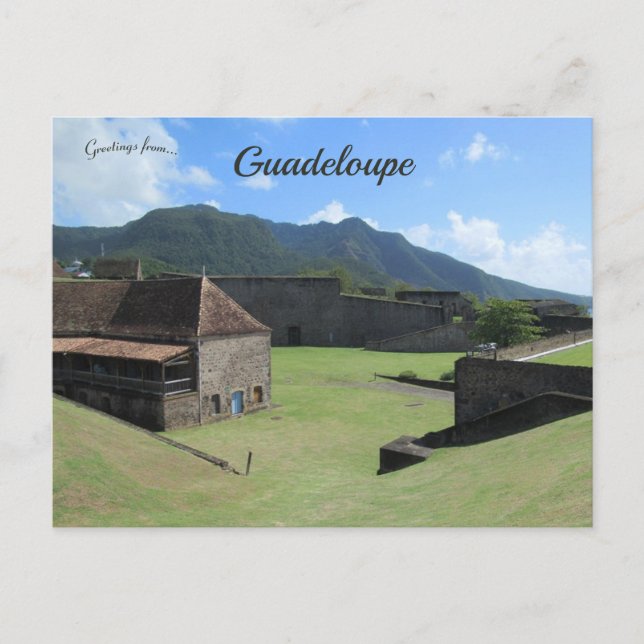 Fort Delgres on Basse-Terre in Guadeloupe Postcard (Front)