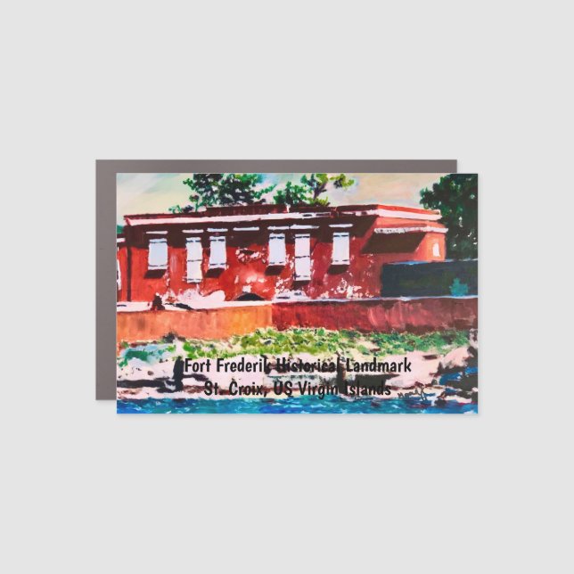 Fort Frederik Historical Landmark Magnet (Front)