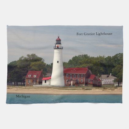 Fort Gratiot Lighthouse kitchen towel