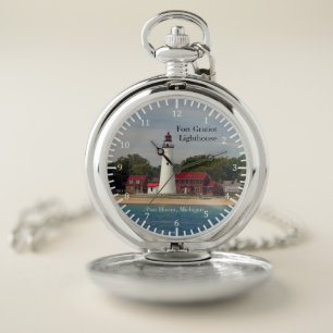 Fort Gratiot Lighthouse pocket watch