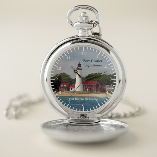 Fort Gratiot Lighthouse pocket watch (Inside)