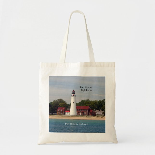 Fort Gratiot Lighthouse tote bag (Front)