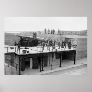 Fort Hamilton Cannon, 1908 Poster