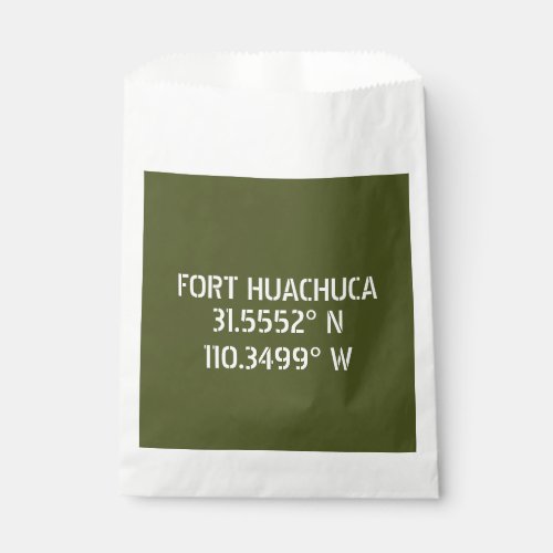 Fort Huachuca Latitude Longitude  Favor Bag
