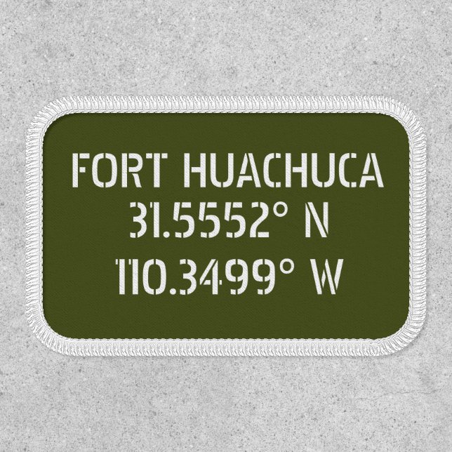Fort Huachuca Latitude Longitude  Patch (Front)