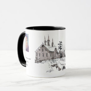 Fort Hunter Barn Sketch / Artist Larry Lerew Mug