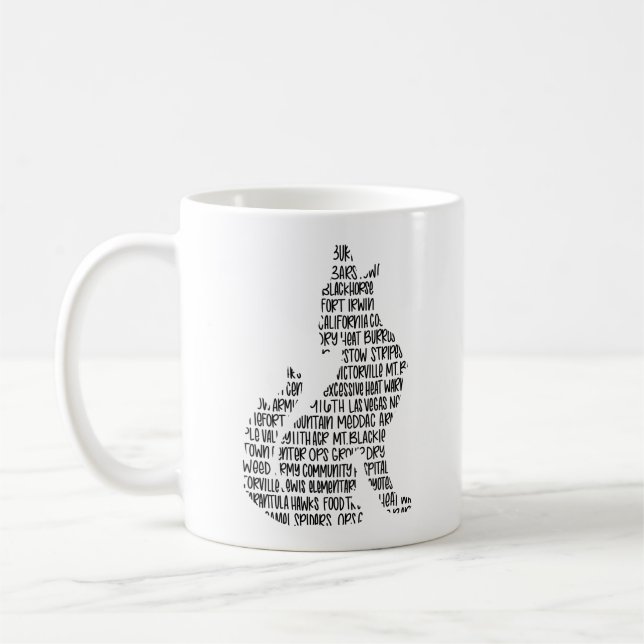 Fort Irwin Coyote Mug (Left)
