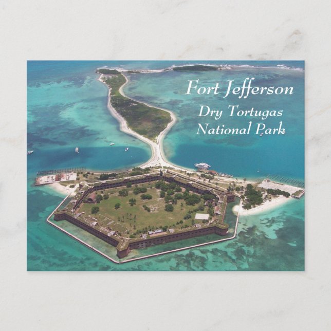 Fort Jefferson Dry Tortugas Postcard (Front)