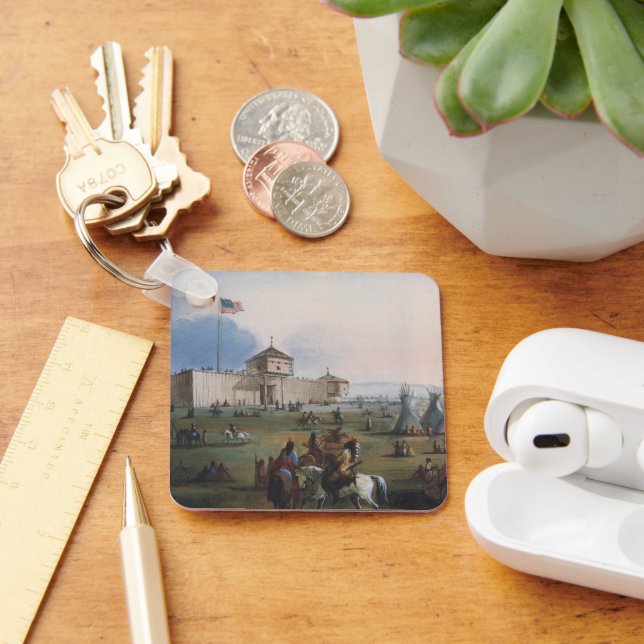Fort Laramie, Sublette Fort, Fort William, Miller Keychain (Desk)