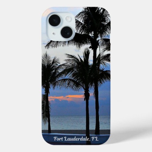 Fort Lauderdale Beach Florida iPhone 15 Case