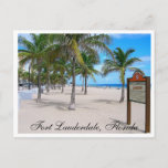 Fort Lauderdale Beach  Florida Post Card at Zazzle