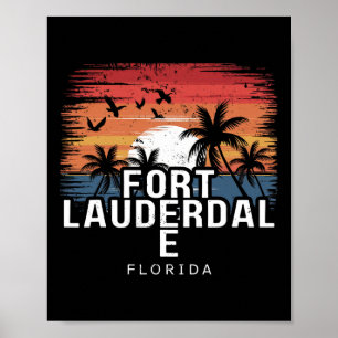 Fort Lauderdale Beach Florida Surfing Surfer  Poster