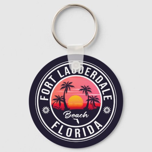 Fort Lauderdale Beach Florida Vintage 60s Keychain