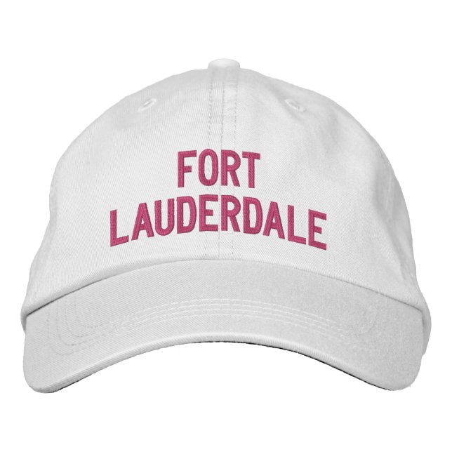 FORT LAUDERDALE EMBROIDERED BASEBALL CAP (Front)