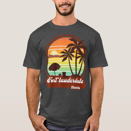 Fort Lauderdale Florida Beach Souvenir FT 70s T_Shirt