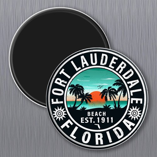 Fort Lauderdale Florida Beach Tropical Souvenirs Magnet
