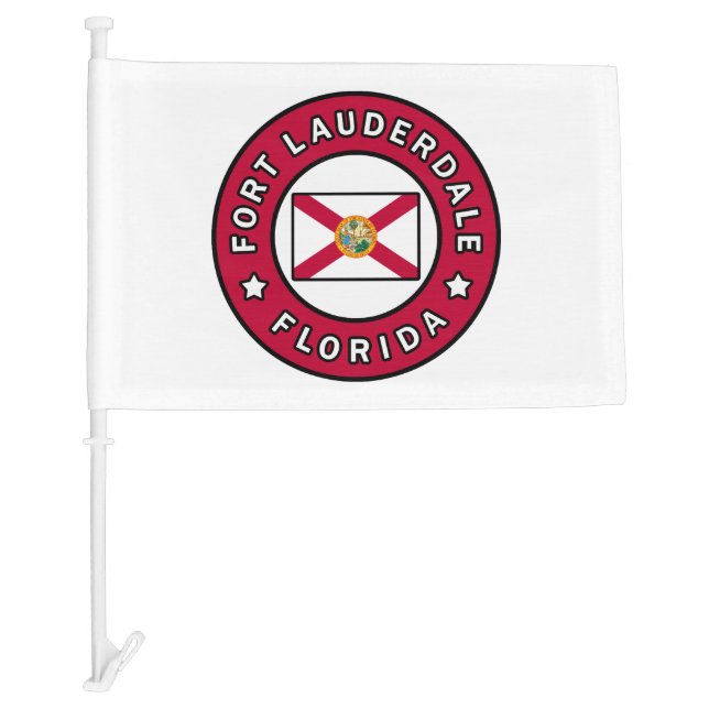 Fort Lauderdale Florida Car Flag (Front)