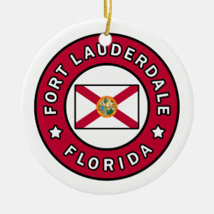 Fort Lauderdale Florida Ceramic Ornament