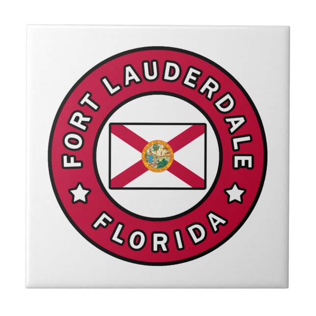 Fort Lauderdale Florida Ceramic Tile (Front)
