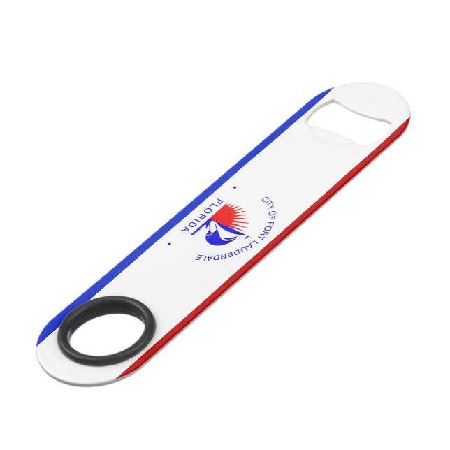 Fort Lauderdale (Florida) City flag Bar Key (Front Angled)