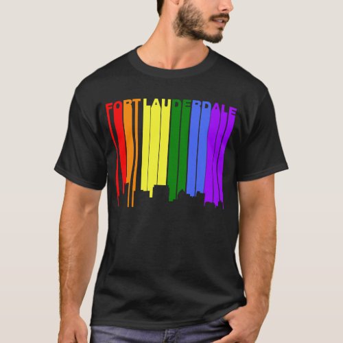 Fort Lauderdale Florida Gay Pride Skyline T_Shirt