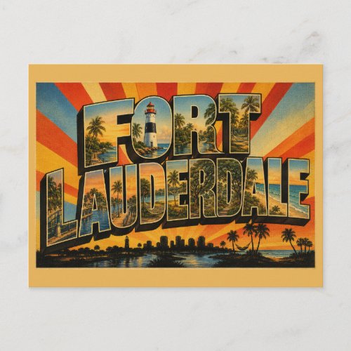 Fort Lauderdale Florida Lighthouse Beach Riverwalk Postcard