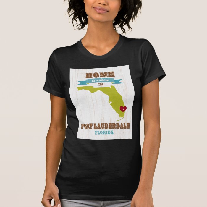 Fort Lauderdale, Florida Map – Home Is Where Tshirts