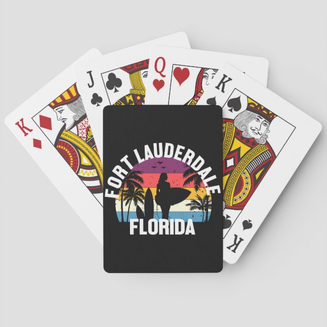 Fort Lauderdale,Florida Poker Cards (Back)