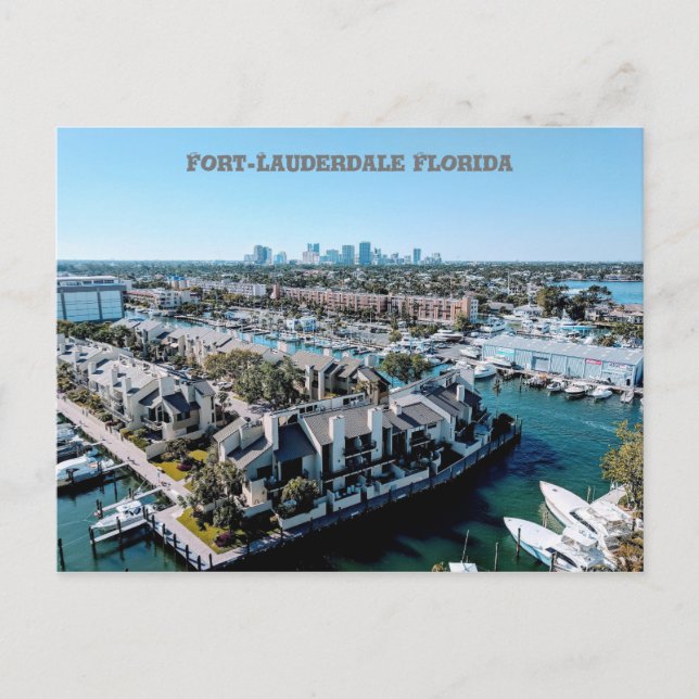 Fort-Lauderdale Florida Postcard (Front)