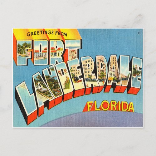 Fort Lauderdale Florida Postcard