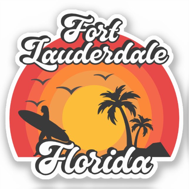 Fort Lauderdale,Florida Sticker (Front)