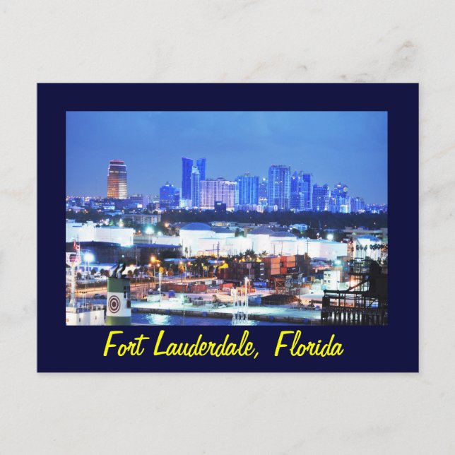 Fort Lauderdale, Florida, U.S.A. Postcard (Front)