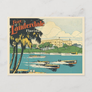 Fort Lauderdale Florida vintage 20s  Postcard
