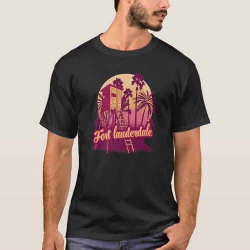 Fort Lauderdale Florida Vintage Retro Souvenir Pal T_Shirt