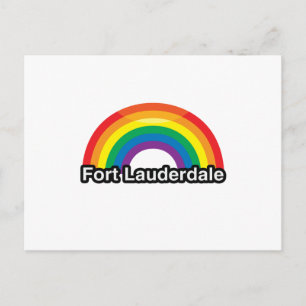 FORT LAUDERDALE LGBT PRIDE RAINBOW -.png Postcard