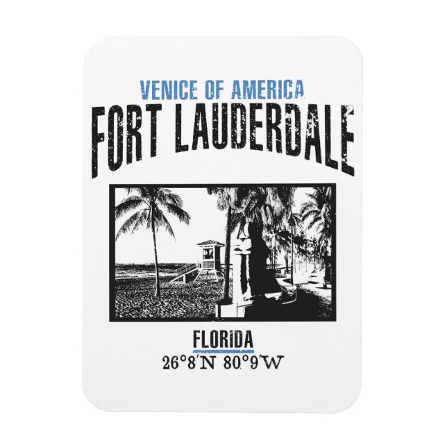Fort Lauderdale Magnet (Vertical)