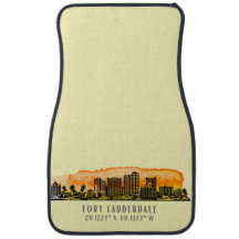 Fort Lauderdale Skyline & Coordinates