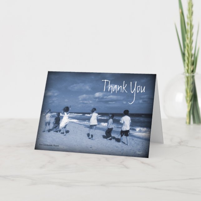 Fort Lauderdale Vintage Thank You Card (Front)