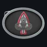 Fort Liberty Black Background Belt Buckle<br><div class="desc">Show military pride with this remarkably distinctive, highly detailed rendition of the iconic emblem that commemorates the historic renaming of Fort Bragg. Available only on Zazzle!</div>