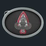 Fort Liberty Black Background Belt Buckle<br><div class="desc">Show military pride with this remarkably distinctive, highly detailed rendition of the iconic emblem that commemorates the historic renaming of Fort Bragg. Available only on Zazzle!</div>