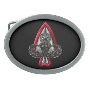 Fort Liberty Black Background Belt Buckle