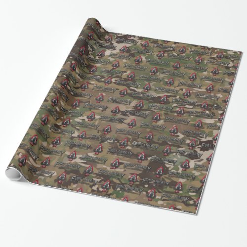Fort Liberty OCP Camo Wrapping Paper