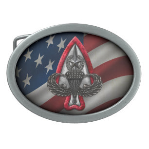Fort Liberty US Flag Belt Buckle