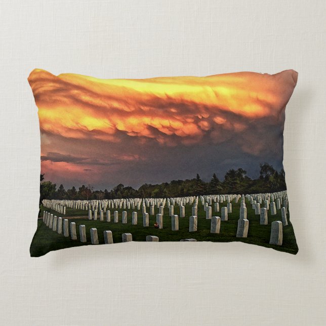 Fort Logan National Cemetery Decorative Pillow (Front)