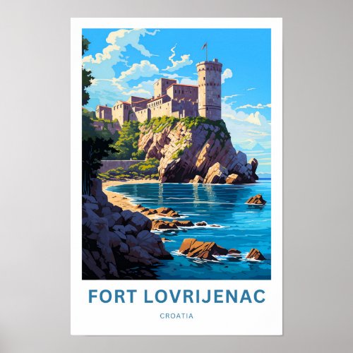 Fort Lovrijenac Croatia Travel Print